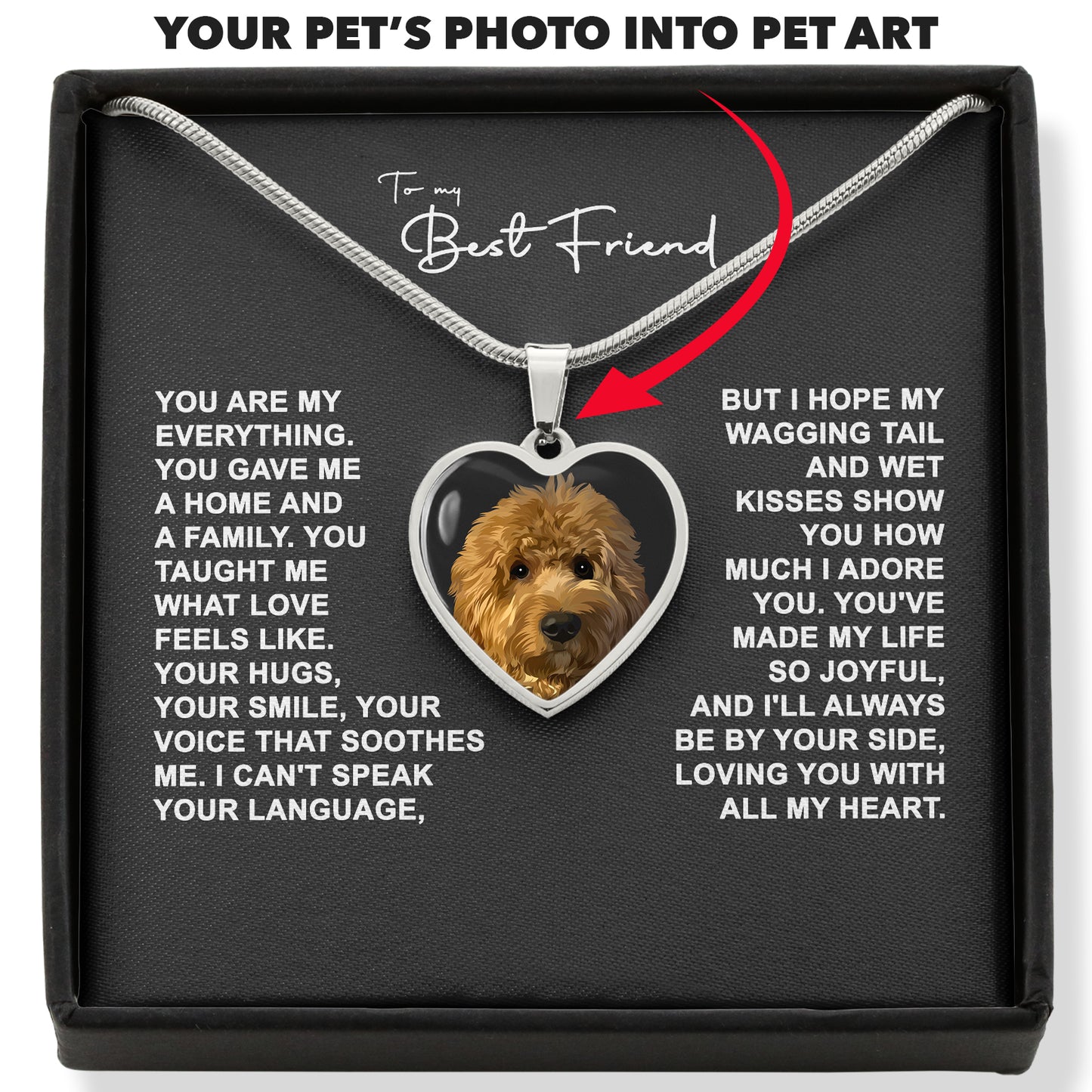 Custom Pet Art Necklace