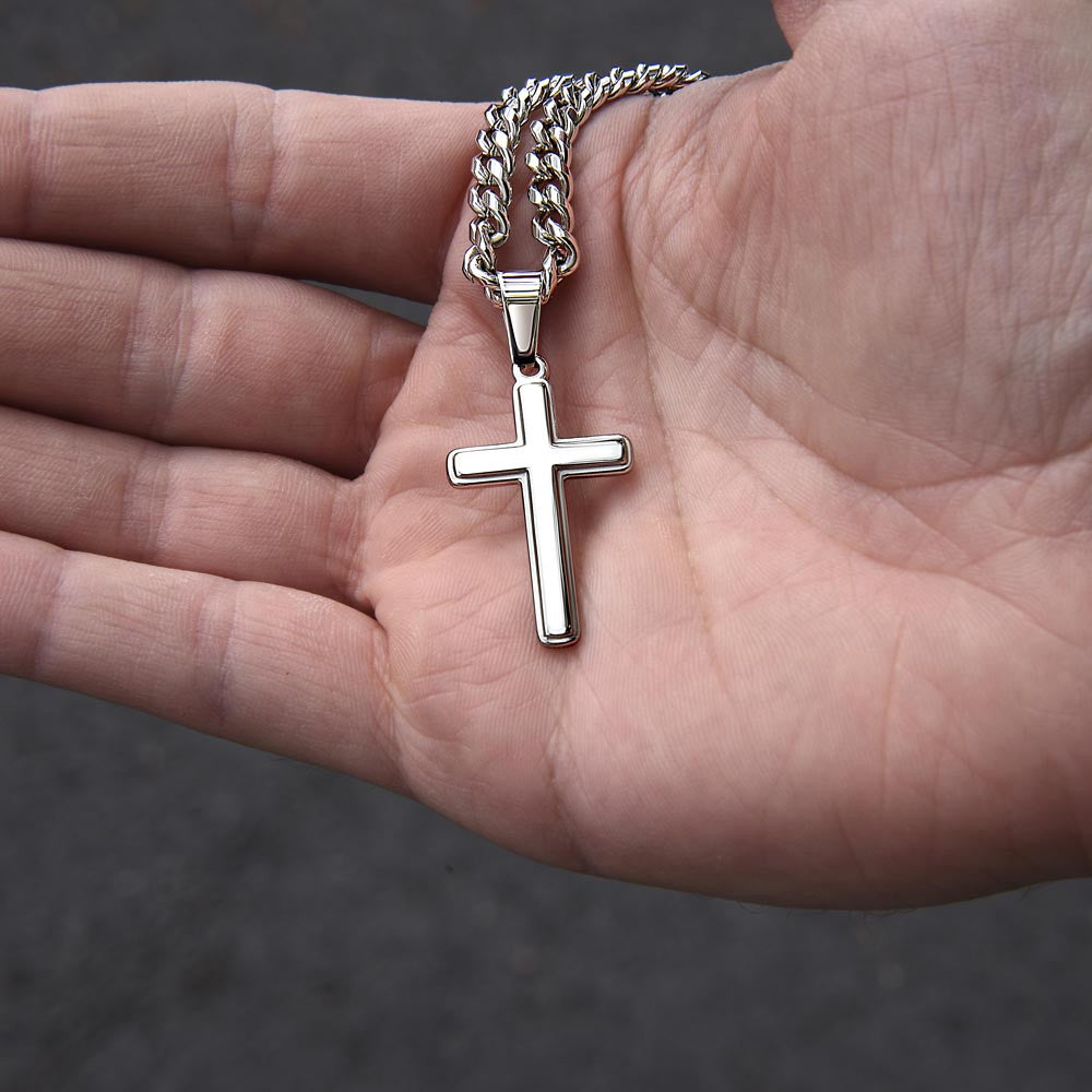 To My Grandson Faith Necklace