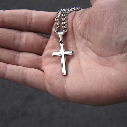 To My Grandson Faith Necklace
