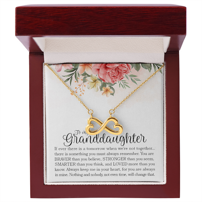 To My Granddaughter Endless Love Necklace