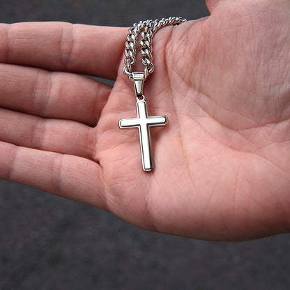 To My Grandson Faith Necklace