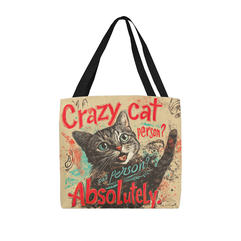 Crazy Cat Person Tote Bag