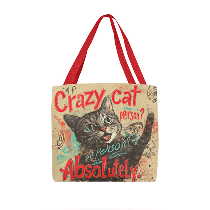 Crazy Cat Person Tote Bag