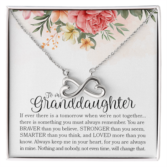 To My Granddaughter Endless Love Necklace