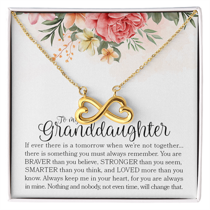 To My Granddaughter Endless Love Necklace