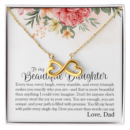 To My Daughter Luxury Gift Necklace